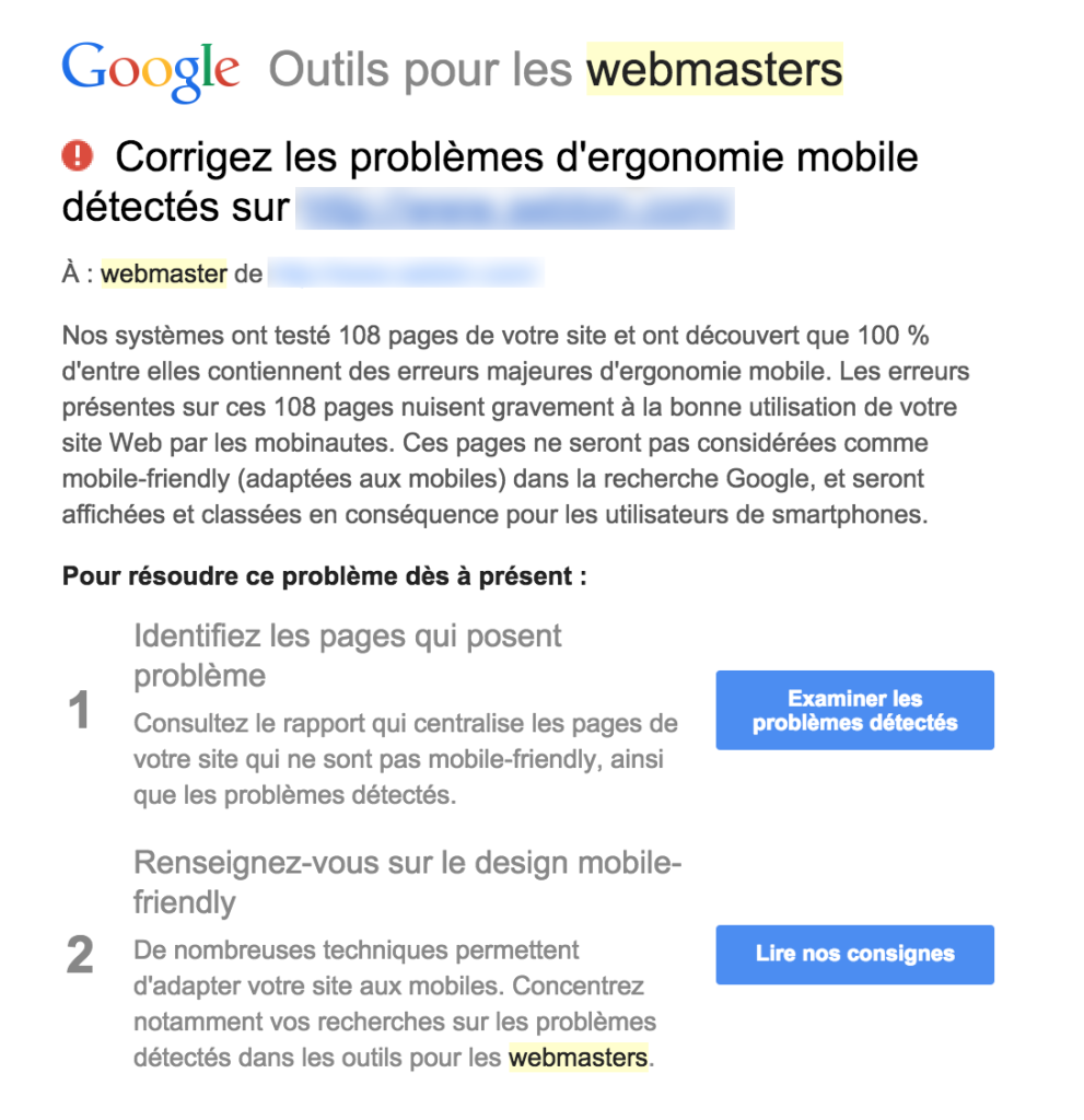 google webmaster tools site mobile friendly